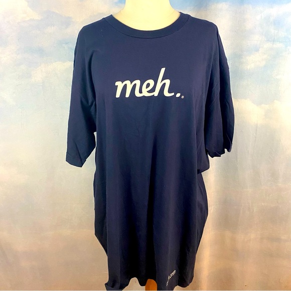 Meh Navy Tee Size 2XL - Picture 1 of 4
